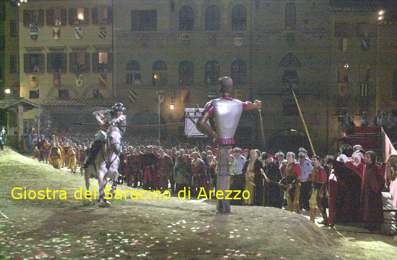 Giostra di giugno del Saracino di Arezzo - Cavaliere Enrico Vedovini