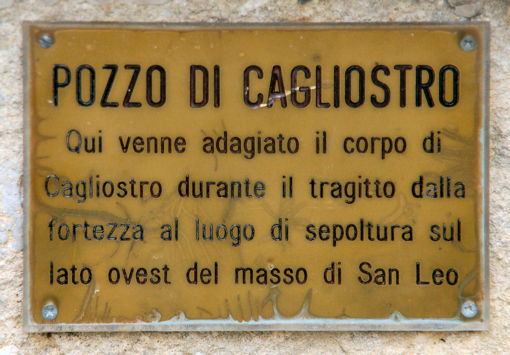 pozzo di Cagliostro