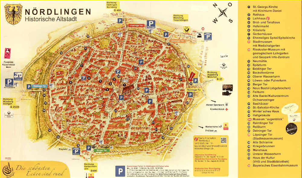 la mappa di Nördlingen